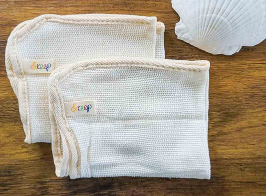 100% Bamboo Multi-Purpose Cloths - Pack of 2, Eco-Friendly Product, Plastic-Free