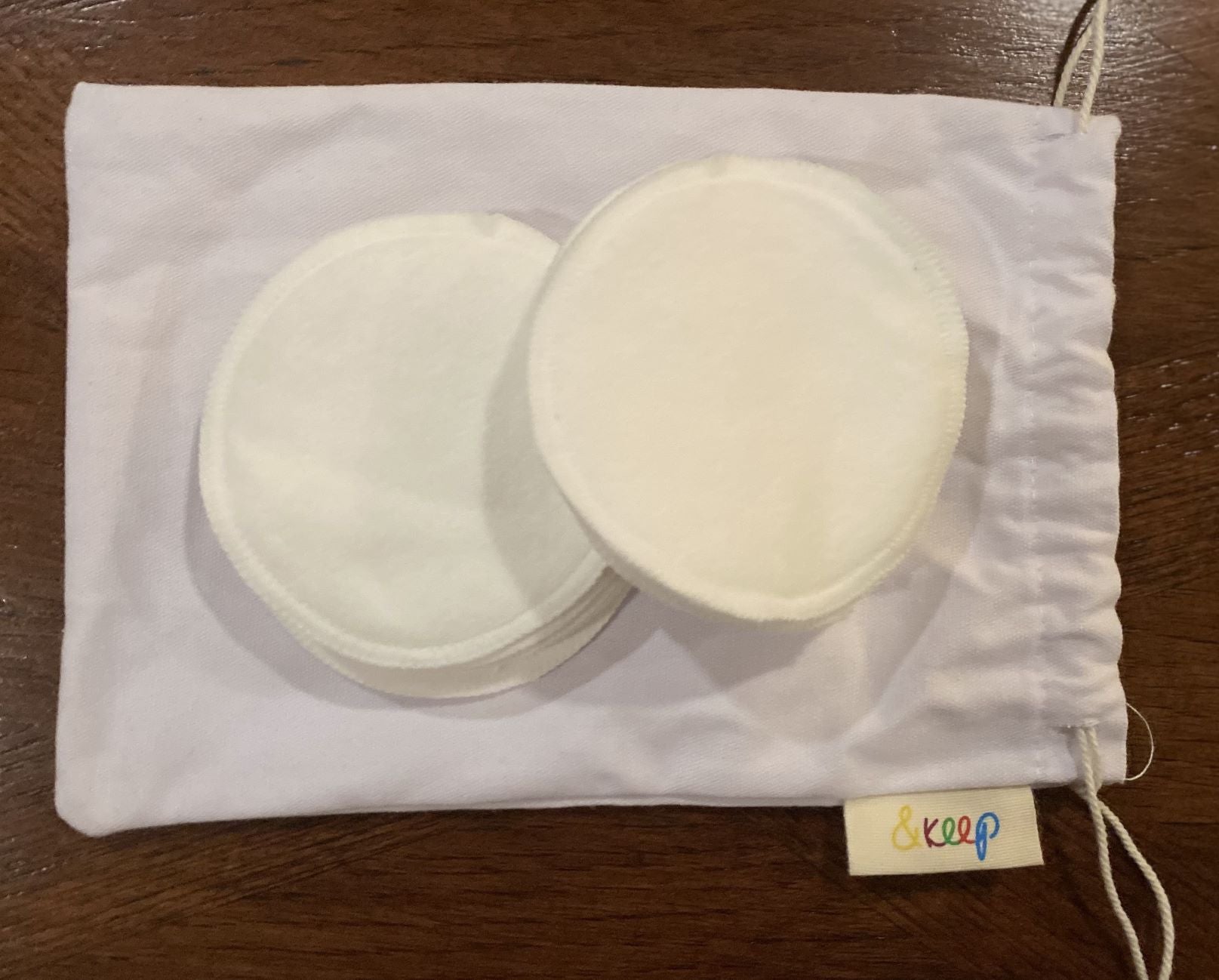 10 Reusable Soft Bamboo & Cotton Make-Up Pads in Cotton with Cotton Storage Bag, Eco-Friendly Product, Plastic-Free
