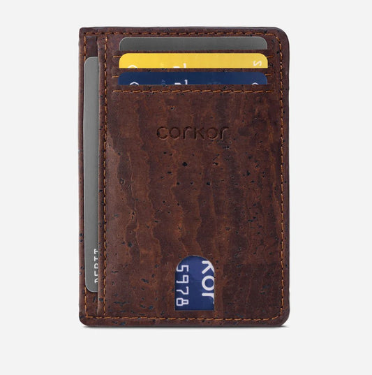Natural Cork Cards Holder RFID Safe, Eco-Friendly Product, Plastic-Free