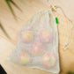 Organic Cotton Mesh Produce Bags - 2bags/pack, Eco-Friendly Product, Plastic-Free