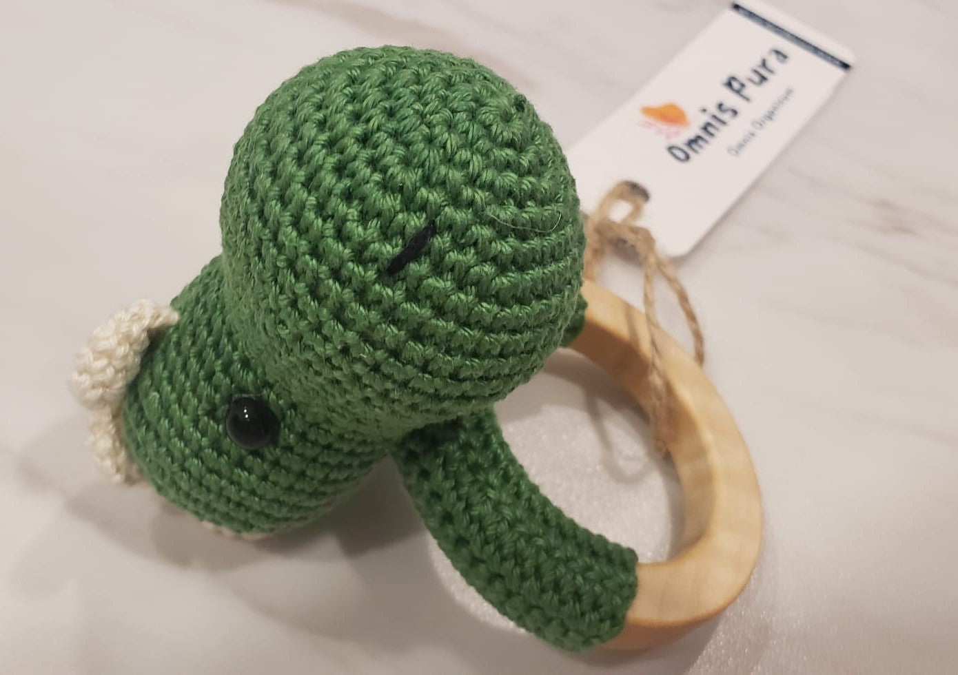 Handmade 100% Organic Cotton Crotchet Teether / Rattle - Different Design, Eco-Friendly Product, Plastic-Free