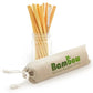 8.7" Long Reusable & Biodegradable Bamboo Straws - 12/pack, Eco-Friendly Product, Plastic-Free