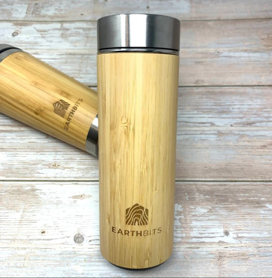 Reusable Thermos Bottle with Infuser, Eco-Friendly Product, Plastic-Free